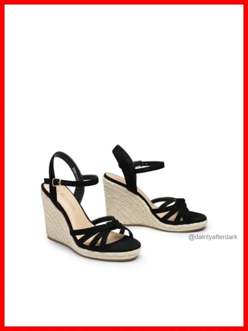 Womens Espadrille Wedge Sandals Strappy Raffia Ankle Strap Open Toe Slip